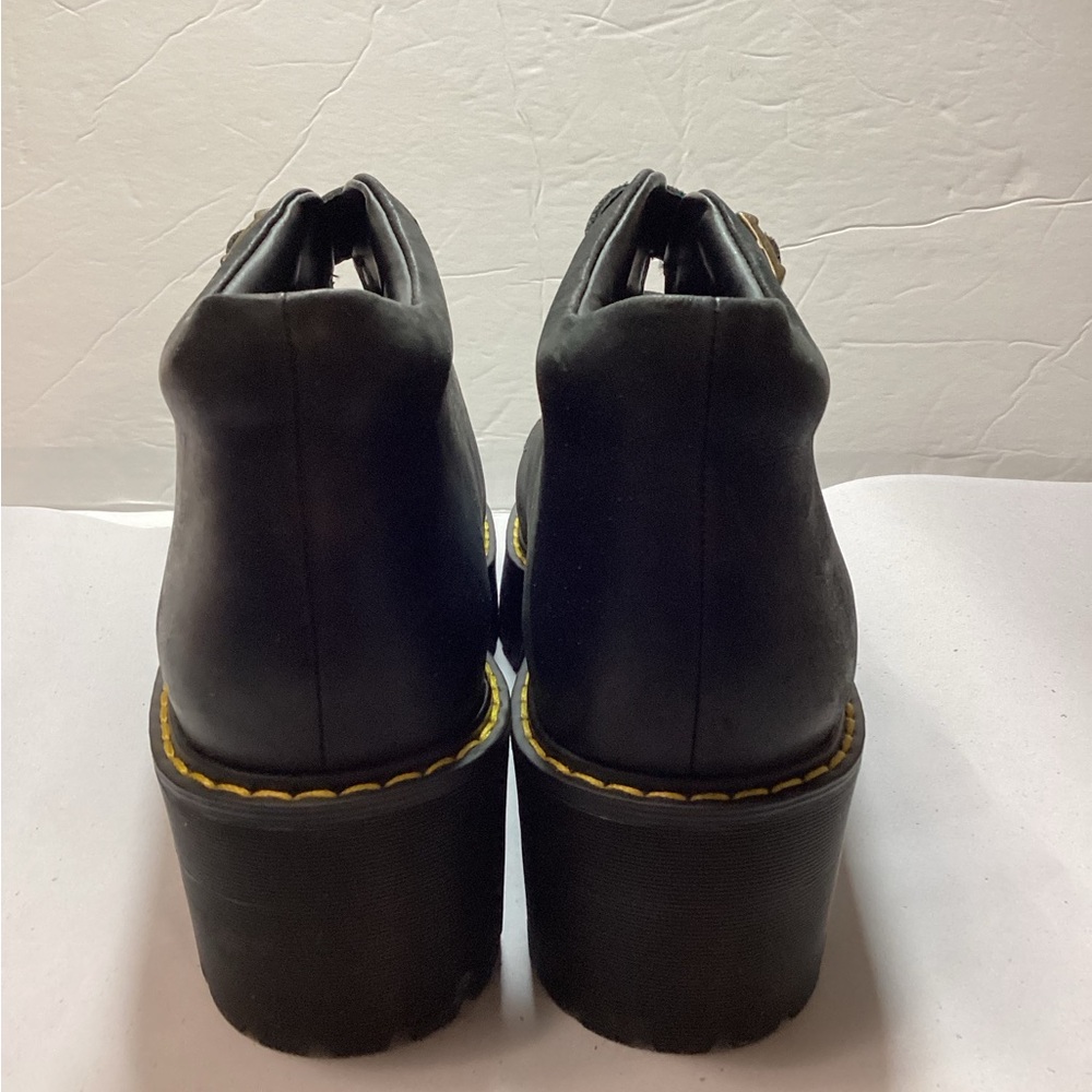 Dr. Martens Coppola Black Platform Shoes leather size 10 - Picture 4 of 12